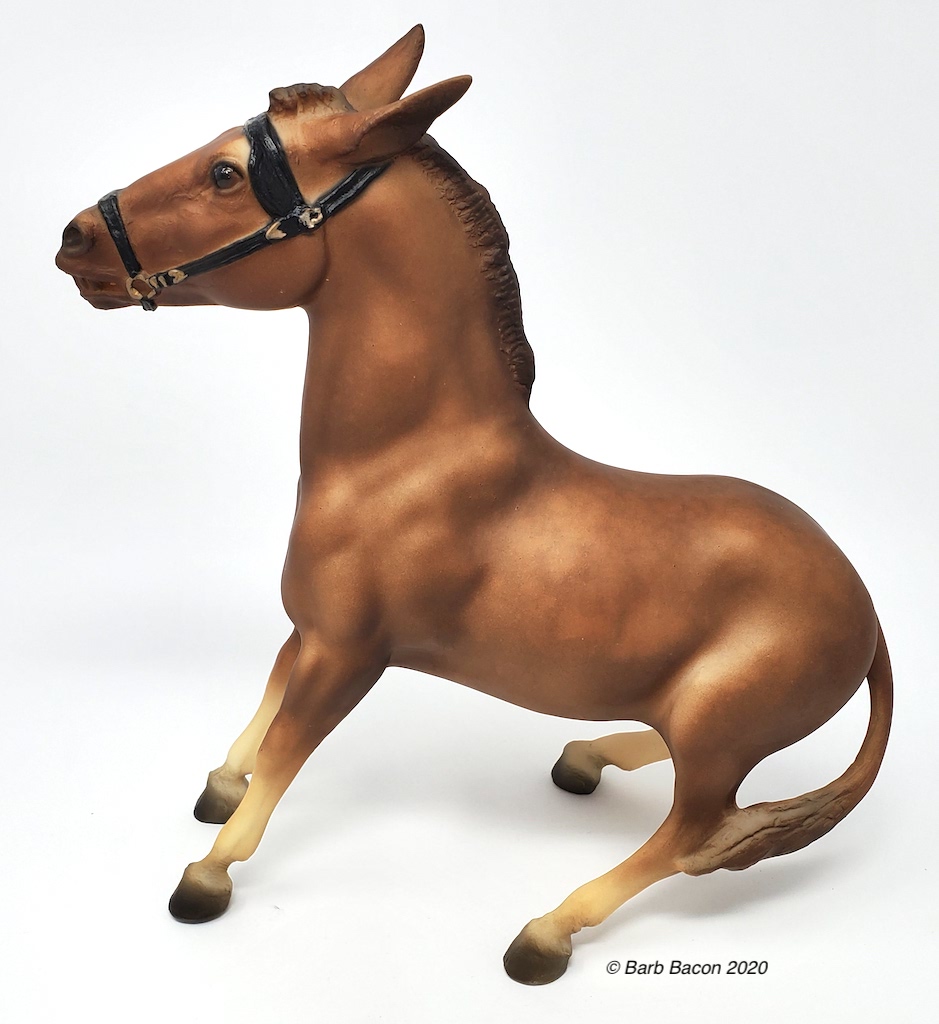 Balking Mule Chestnut BreyerHorseRef