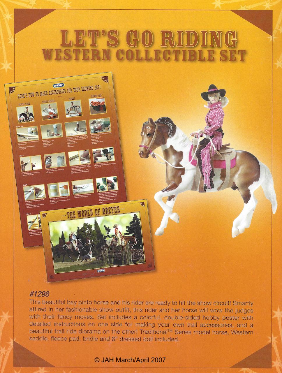 Let's Go Riding Western Collectible Set | BreyerHorseRef