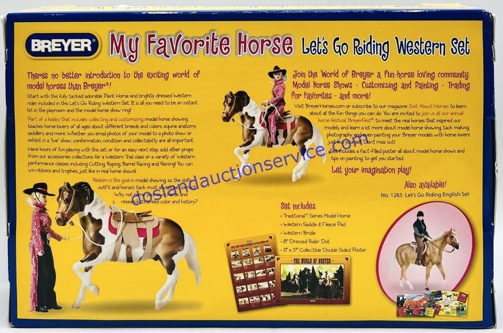 Let's Go Riding Western Collectible Set | BreyerHorseRef